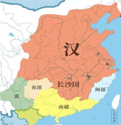 赵佗统治南越国地图图片